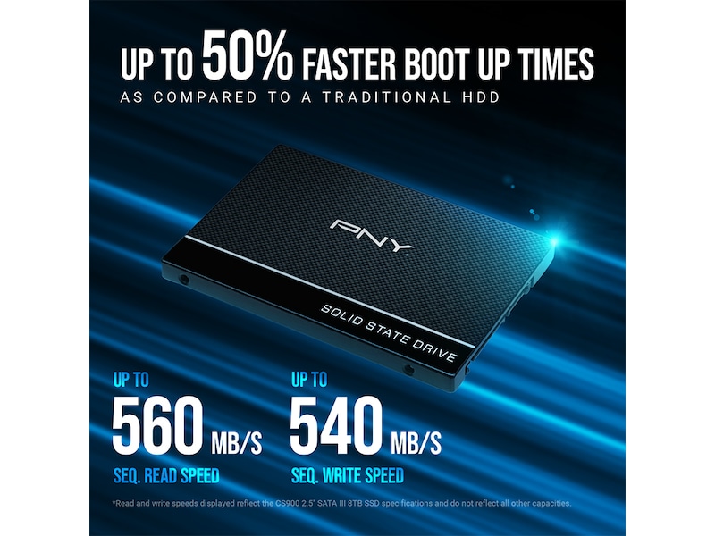 PNY CS900 2,5" SSD 1TB (har 2 stk)