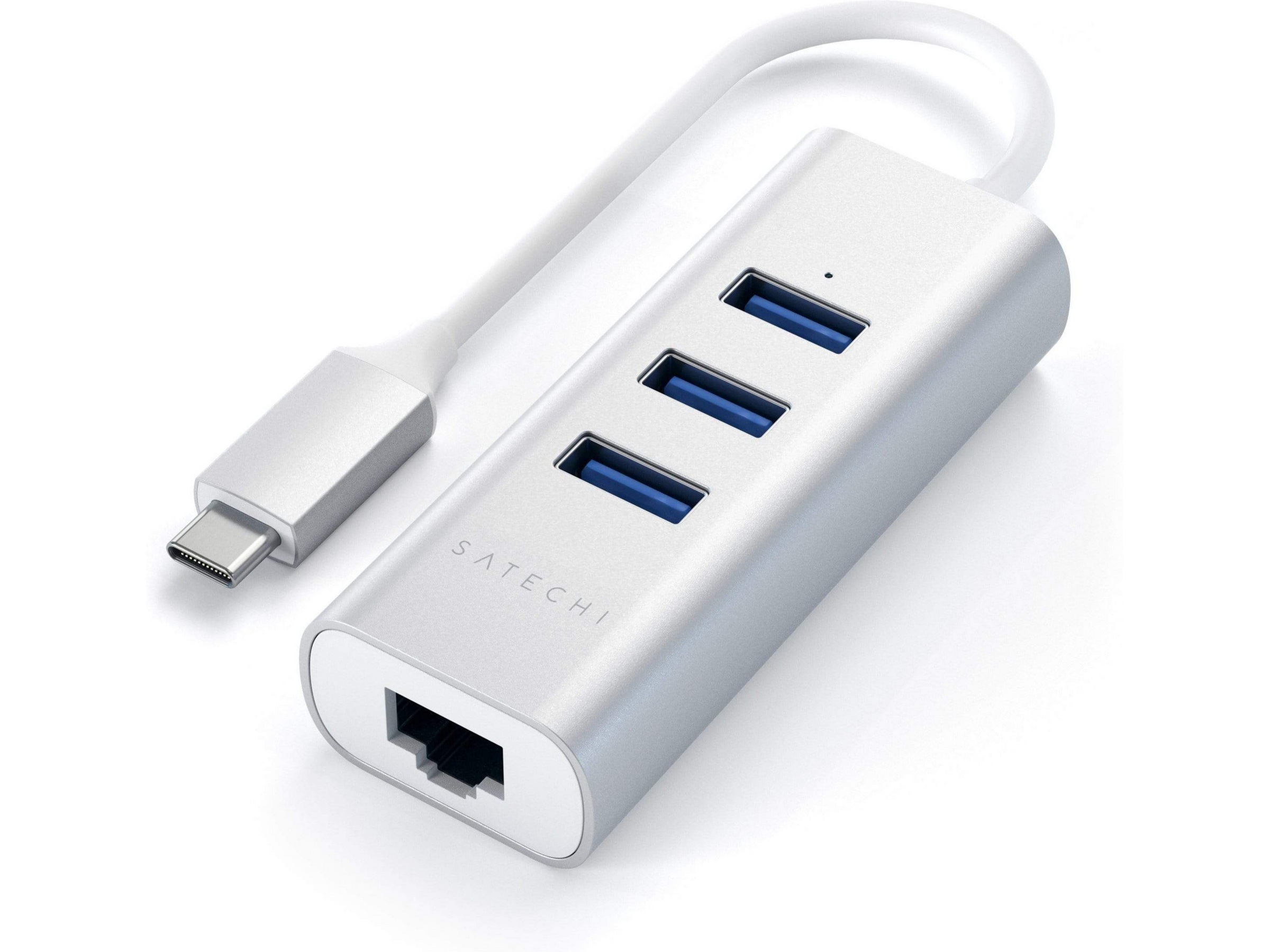 Satechi USB-C Hub 2-i-1 (sølv)